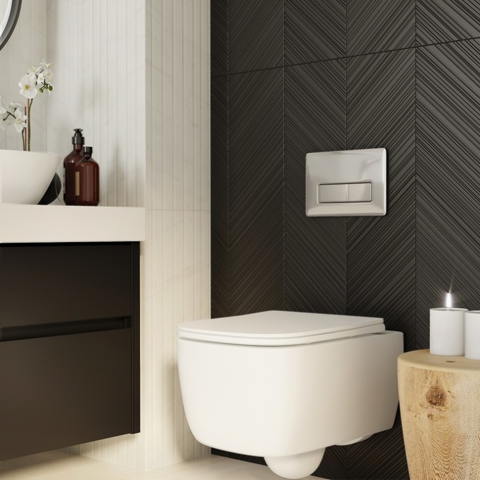 Клавиша смыва, универсальная, хром, Unifix, 041, IDDIS, UNI41CHi77 - 2