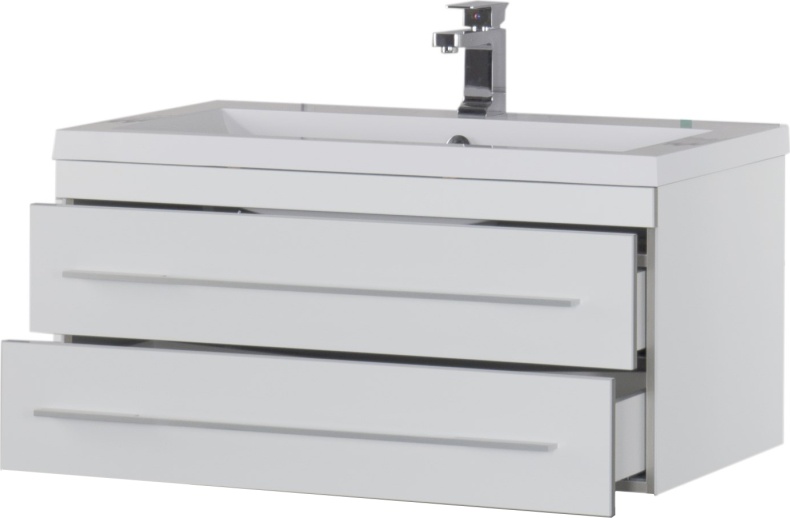 Тумба для комплекта Aquanet Верона 90 подвесная белая 172335 - 5