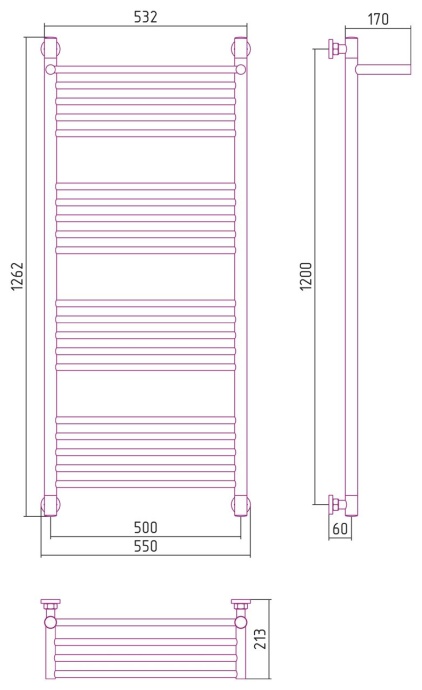 Полотенцесушитель водяной ДР 