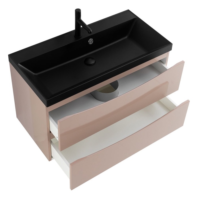 Тумба с раковиной BelBagno Marino 90 бежевый матовый - 13