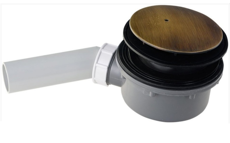 Сифон для поддона Kerasan Retro 9 бронза  905693 - 1