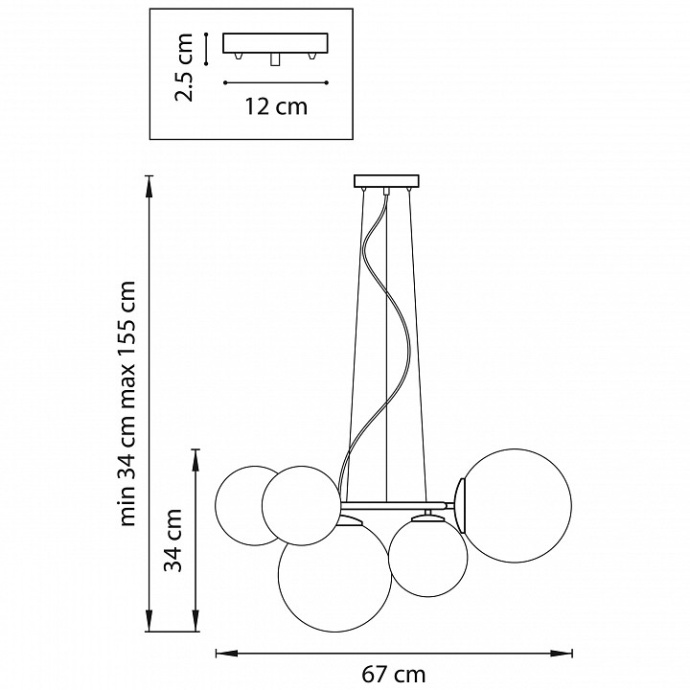 Подвесная люстра Lightstar Globo 815057 - 2