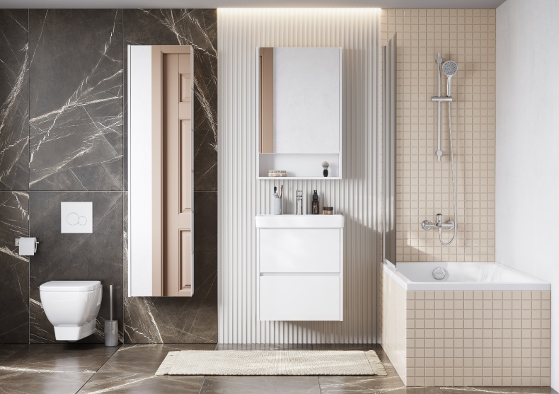 Зеркало-шкаф Aquaton Сканди 55 белый 1A252102SD010 - 5