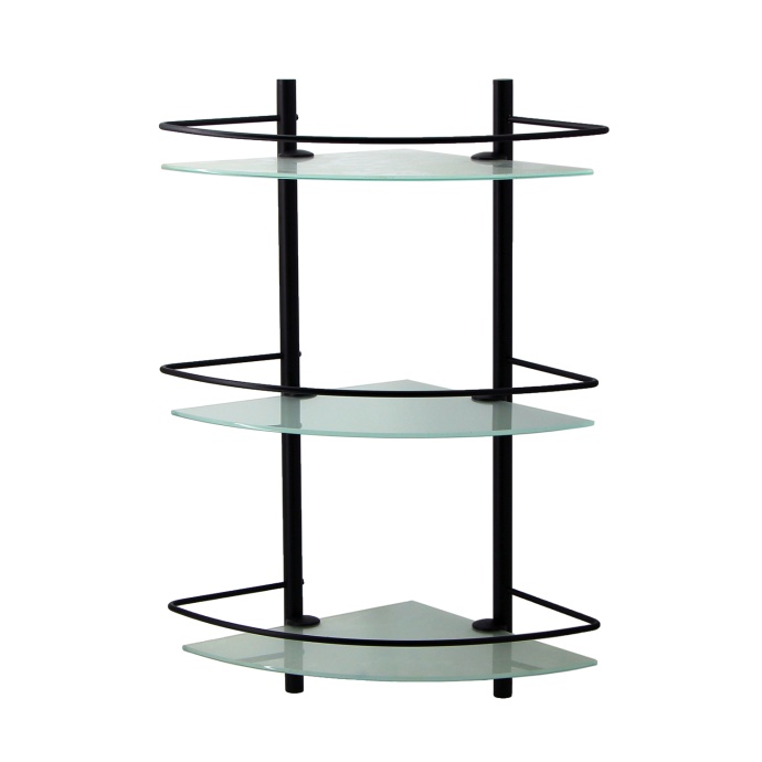 K-3133BLACK Полка стеклянная тройная - 1