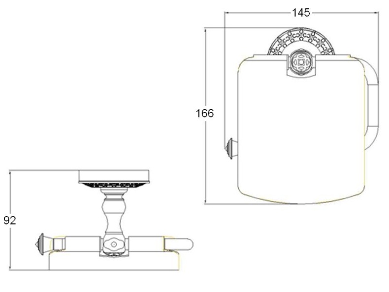 Держатель туалетной бумаги Zorg Antic AZR 08 BR - 1
