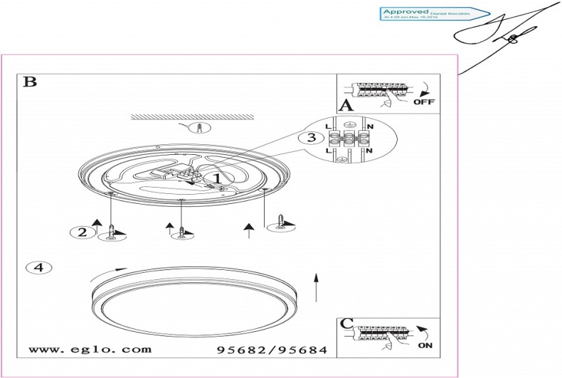 Накладной светильник Eglo ПРОМО Palermo 2 95682 - 1