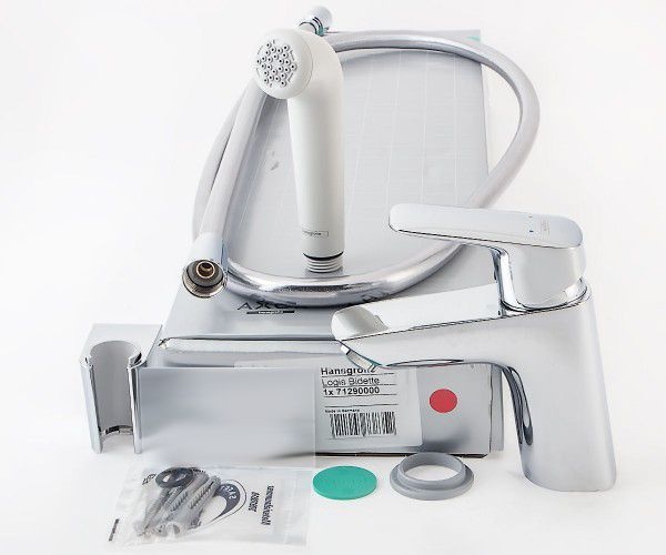 Смеситель Hansgrohe Logis 71290000 для раковины с гигиеническим душем - 6