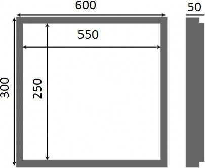 Люк настенный Люкер К 30x60 - 7