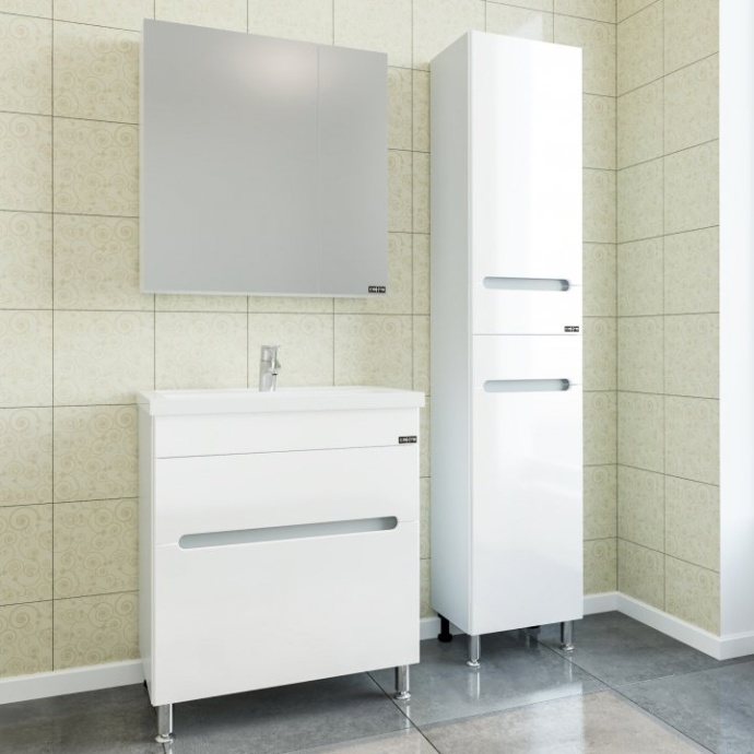 Тумба с раковиной напольная Санта Лондон 70 белый - 2