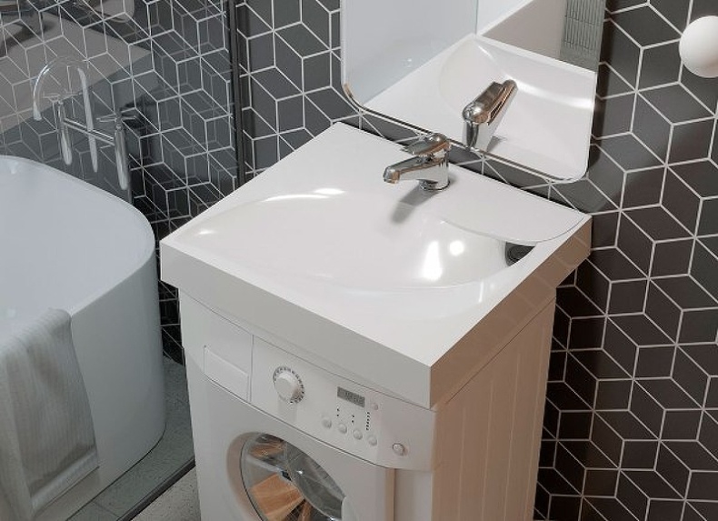 Раковина Stella Polar List 60х55 на стиральную машину белый 4627173210546 - 2