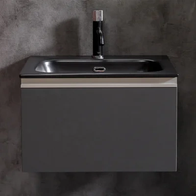 Тумба под раковину Armadi Art Vallessi 60 черный матовый 837-060-A matt - 0