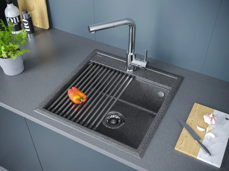 Мойка кухонная мойка Paulmark Stepia 50 графит PM115051-DG - 3