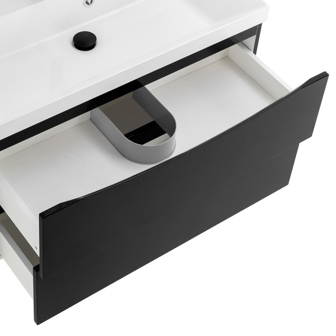 Комплект мебели BelBagno Marino 80 черный - 13