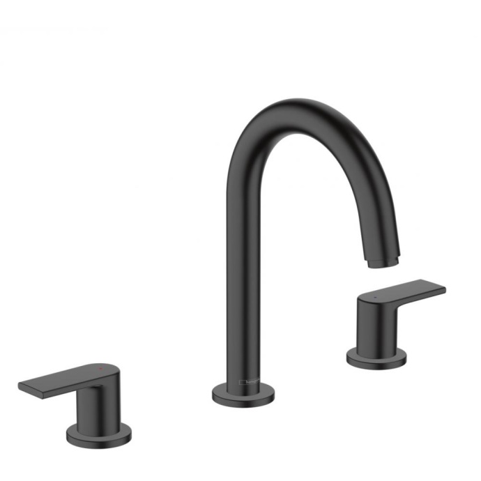 Смеситель для раковины Hansgrohe Vernis Shape черный матовый 71563670 - 0