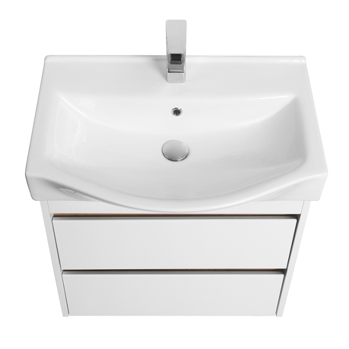 Комплект мебели Aquaton Нортон 65 белый глянец - 4