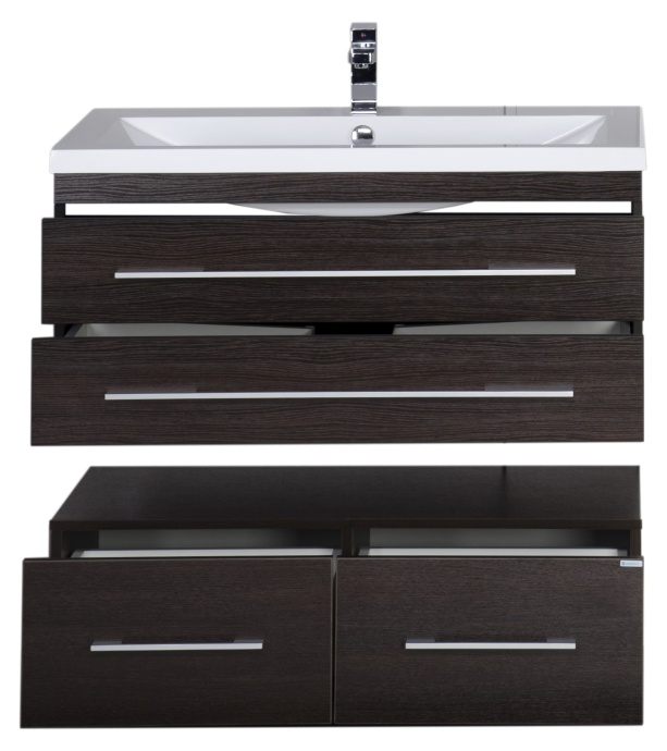 Тумба Aquanet Нота 100 подкатная венге 00170750 - 9