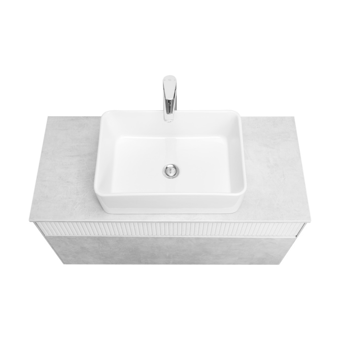 Тумба под раковину Aquaton Марбл 100 белый-серый 1A276301MH4C0 - 13