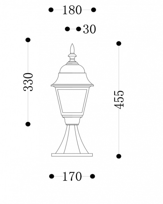Уличный светильник Maytoni Abbey Road O004FL-01B - 1