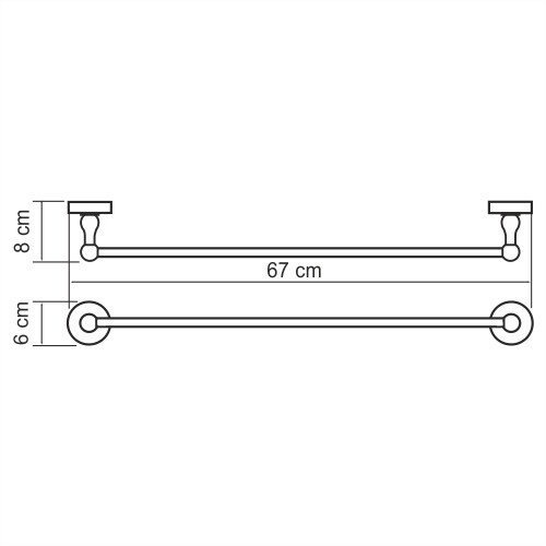 Aland K-8530 Штанга для полотенец - 2