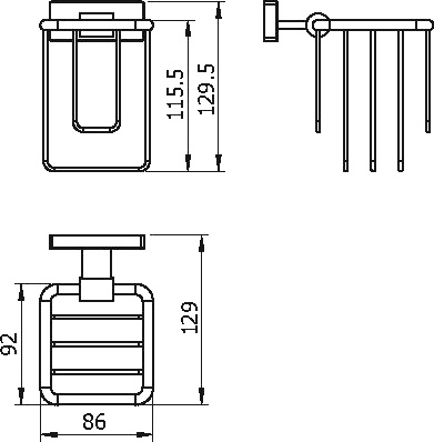 Держатель освежителя воздуха Langberger Alster 10974A - 1