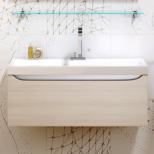 Тумба с раковиной Aqwella 5 stars Верона 80 акация - 1