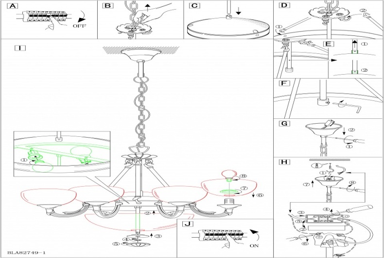 Подвесная люстра Eglo ПРОМО Savoy 82749 - 1