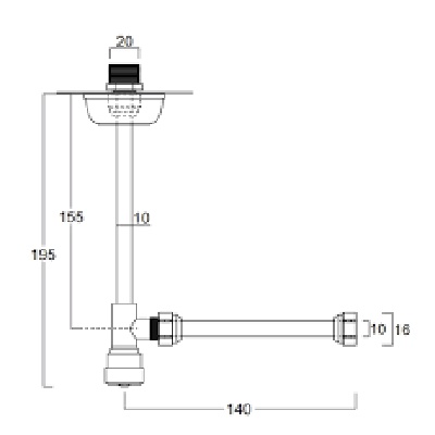 SIMAS Accessori Угловой кран, цвет хром 120006 cr - 1