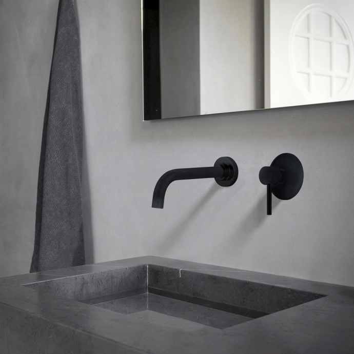 Смеситель для раковины ABBER Wasser Kreis черный матовый  AF8112B - 1