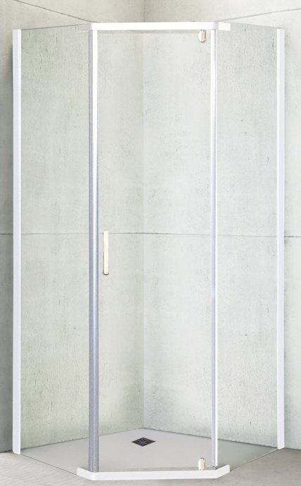 Душевой уголок Royal Bath TR 100х110 профиль белый стекло прозрачное RB1110TR-T - 0