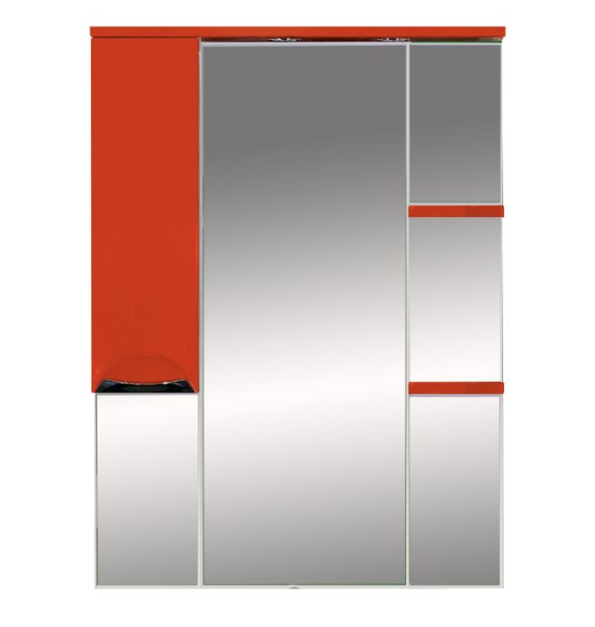 Зеркало Misty Жасмин 75 с подветкой, красная плёнка L П-Жас02075-042СвЛ - 0