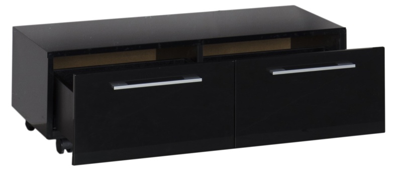 Тумба Aquanet Нота 100 подкатная, черная 170734 - 1