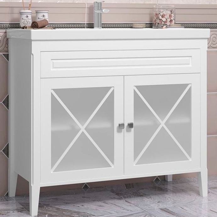 Тумба под раковину Opadiris Палермо 100 белая матовый 00-00006722 - 0