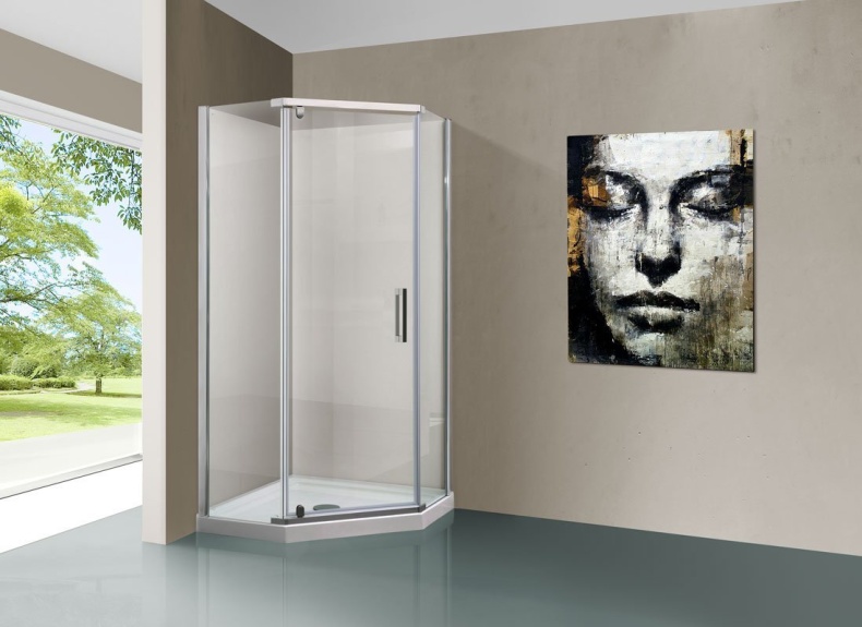 Душевой уголок Vincea Stresa VSP-1S900CL 90x90, профиль хром, стекло прозрачное - 1