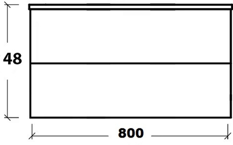 Тумба под раковину Armadi Art NeoArt 80 раковина моноблок белый 830-080-WH - 4