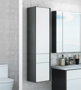 Шкаф-пенал Roca Ronda белый глянец, антрацит, L ZRU9302966 - 0