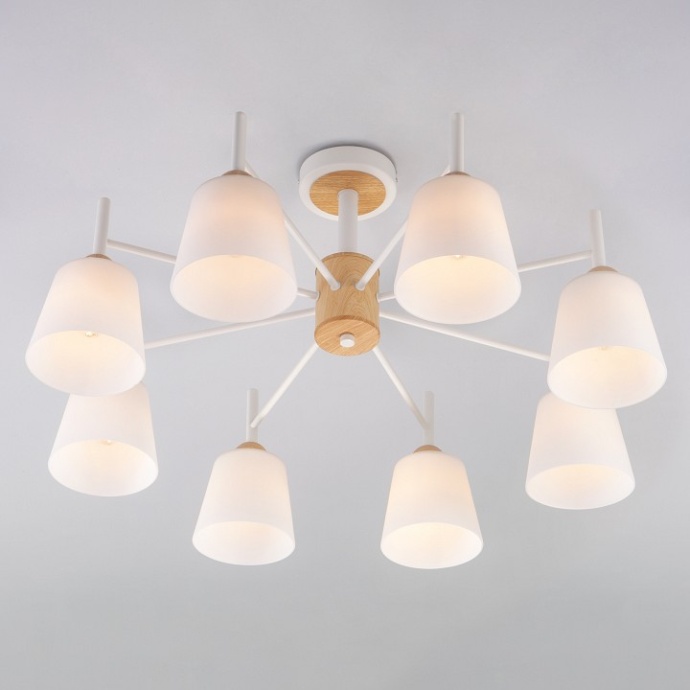 Люстра на штанге Eurosvet Fresco 70085/8 белый - 2