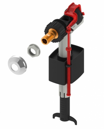 Заливной клапан TECE F10 для керамических бачков черный 9820389 - 0