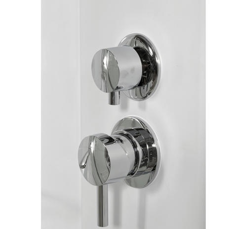 Душевая кабина Deto L 80х80 с гидромассажем, хром  L680NLED+GM - 3