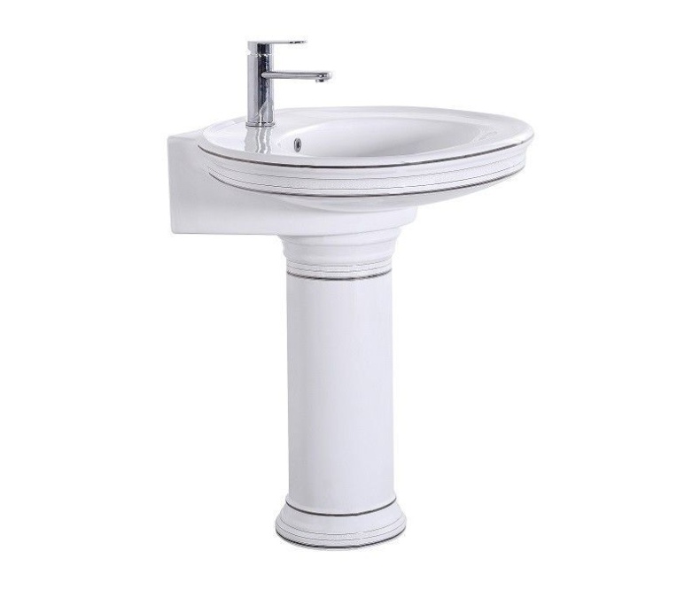 Раковина напольная Ceramalux Classic белый  1411 - 0