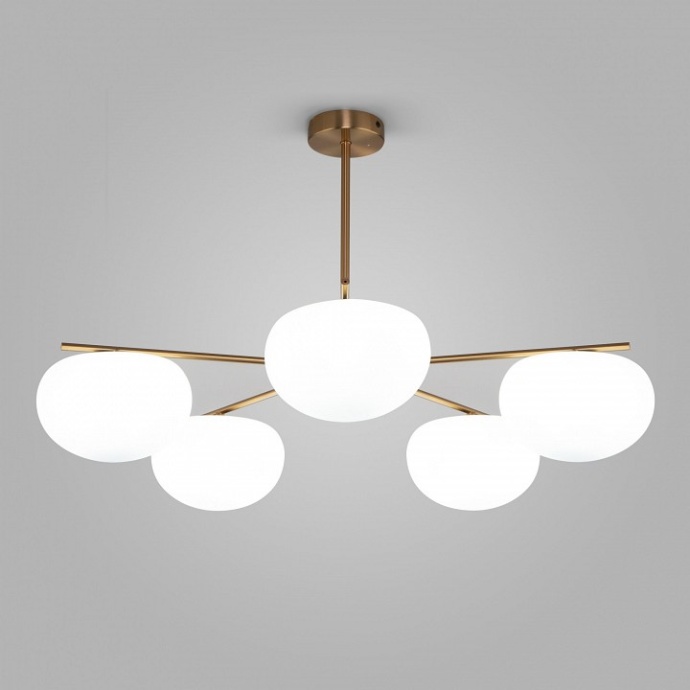 Люстра на штанге Eurosvet Like 30190/5 латунь - 1