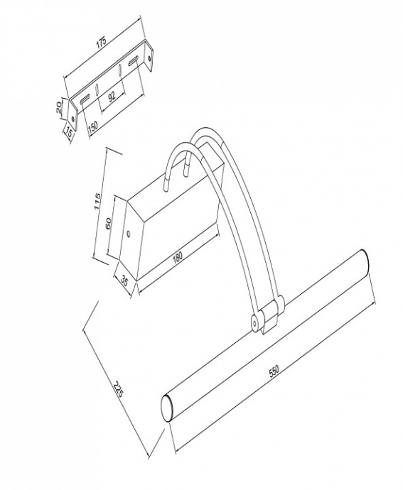 Подсветка для картин Maytoni Finelli MIR004WL-L12B - 2