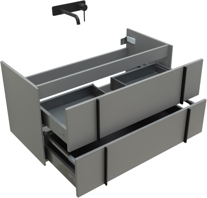 Тумба под раковину Allen Brau Reality 100 серый матовый 1.32007.PGM - 7