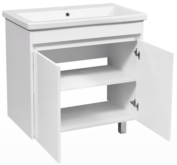 Тумба под раковину Stella Polar Фаворита Сомо 80 белый SP-00000164 - 1