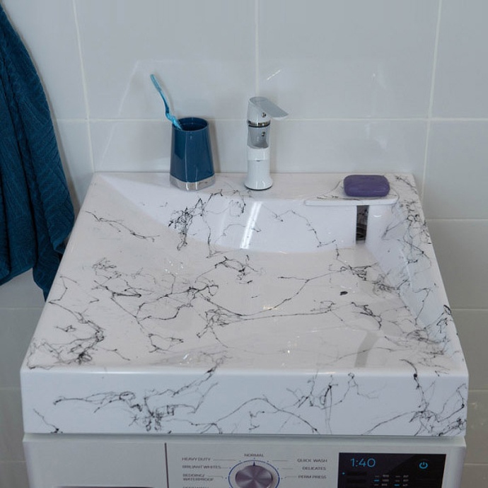 Раковина над стиральной машиной Stella Polar Турин 60 белый SP-00000856 - 0