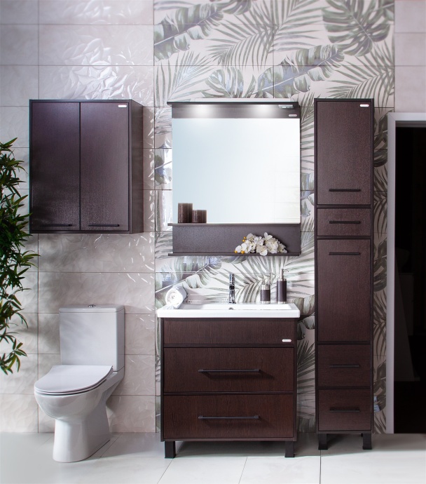 Зеркало Бриклаер Чили 80 венге С, с подсветкой 4627125415067 - 1