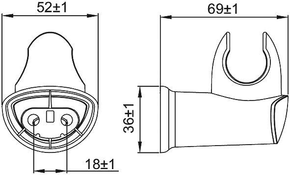 Держатель для лейки IDDIS 030  030CP00I53 - 2