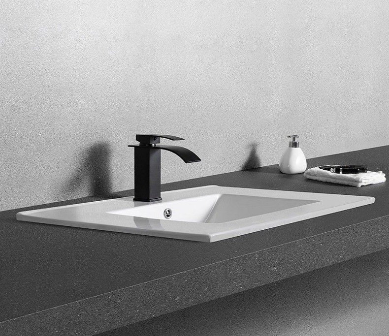 Раковина встраиваемая CeramaLux N 71 см белый  YJ-803-70 - 4