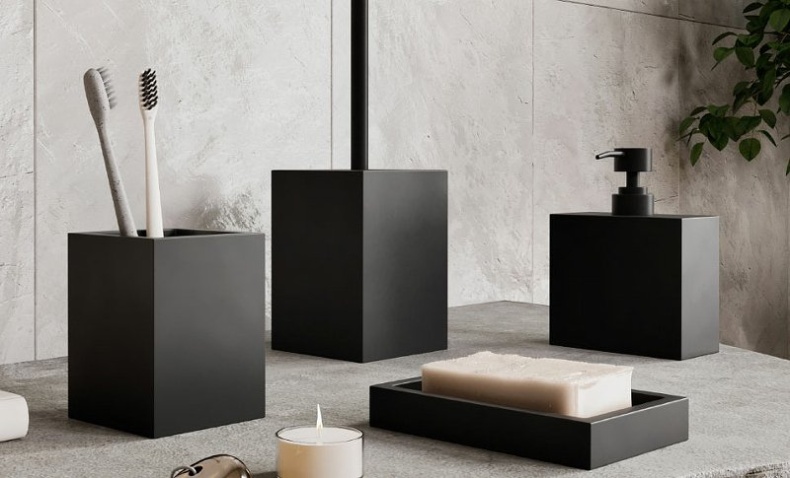 Мыльница Wasserkraft Abens черный матовый K-3729 - 1