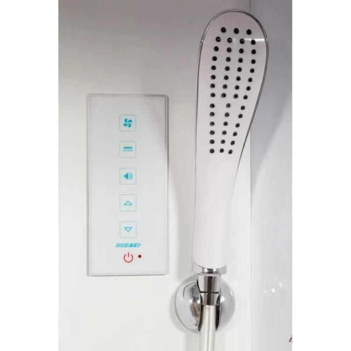 Душевая кабина Deto L 100х100 с электрикой, хром  L510EL - 1