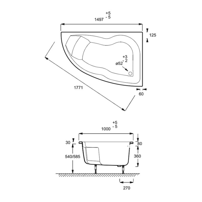Акриловая ванна Jacob Delafon   E60220RU-00 - 1